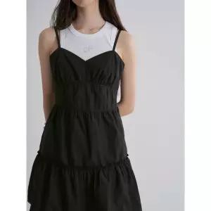 에잇세컨즈 레이스 미니 원피스 - 블랙 1073855