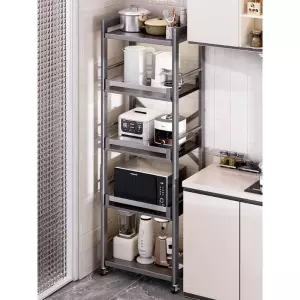 수납장 선반 밥통 밥솥레일 5단 4단 3단 철제 무광블랙