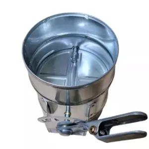 스파이럴덕트 담파 댐퍼 닥트부속 아연함석자재 난로연통조절기 125mm 1개