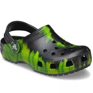 [크록스](의정부점)205451-0GU 클래식 타이다이 클로그 K 블랙라임펀치