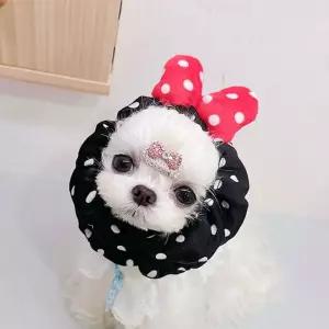 긴털 반려동물 머리밴드 강아지 헤어밴드 머리띠 모자