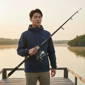 초보자용 원투낚시대 세트 2.4m 바다 민물 겸용 릴로드