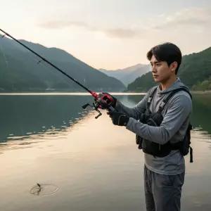 입문용 베이트릴 루어낚시대 세트 2.1m 민물 바다 낚시장비 모음