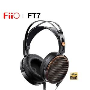 FiiO FT7 골드 다이어프램 오픈 백 106mm 대형 평면 헤드폰 고해상도 오디오 음악 유선 헤드셋 4.4mm 카본