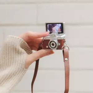 디얼 셀피모드 초미니 25g 빈티지 디지털 키링 카메라