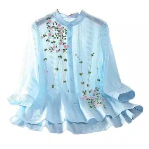 개량한복여성 계량 상의 퓨전 생활한복 블라우스 여름 저고리 절복 봄가을 절옷 티