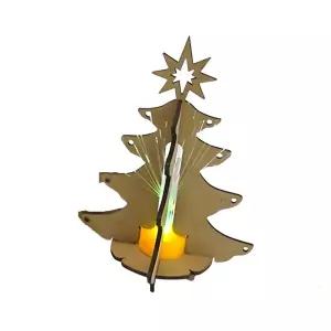 초등 미술수업 LED 광섬유 이색트리 만들기키트 4세트/ 학교용 크리스마스전구 유치원