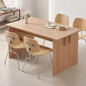 [소담갤러리]클래시코 오크 블랙 2인 4인 사각 테이블 식탁 카페 업소용 800~1400