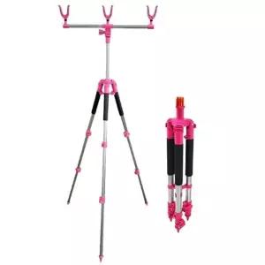 원투낚시 받침대 알루미늄 낚시대 거치대 3단 삼각대 길이조절 로드스탠드 소