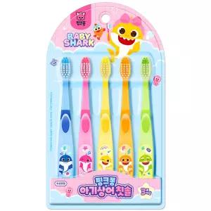 핑크퐁 아기상어 유아 칫솔 스텝2 5종 세트 캐릭터 3세 4세 5세 키즈