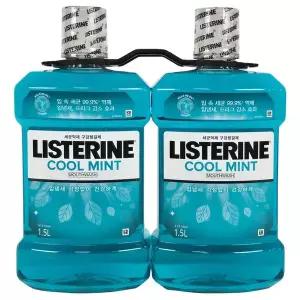 리스테린 쿨민트 1.5L x 2개 구강청결제 구취제거제 대용량 가글 gx