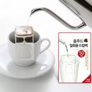일회용 드립백 50개입 드립커피용 커피필터 원두필터 일회용필터