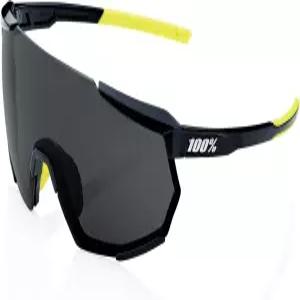 100 레이스트랩 3.0 스포츠 퍼포먼스 선글라스 - 및 사이클링 웨어(글로스 블랙 스모크 렌즈)