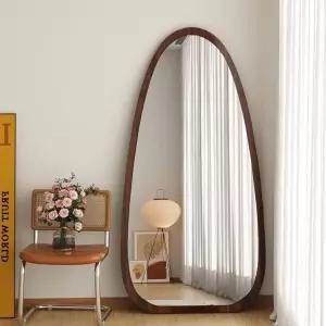 원목 거울 분위기 전신 곡선 아치형 인테리어