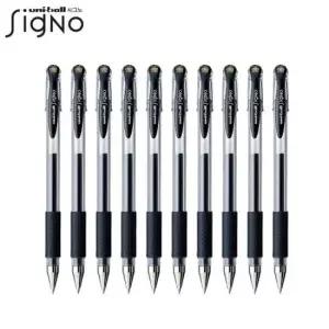 젤볼펜 UNI 유니볼 블랙색상 10자루 시그노볼펜(0.38mm)UM-151