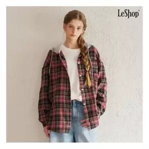 르샵 정상가 49,000원ㅣ후드 빈티지 체크 셔츠 DQ1BA009A 1213383