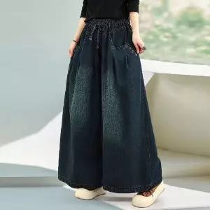 [NS홈쇼핑](삽)로사 데님 밴딩 와이드팬츠[35787915]