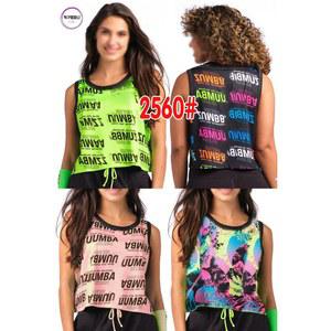 줌바댄스복 나시 줌바웨어 의류 반팔티 댄스복 단체복