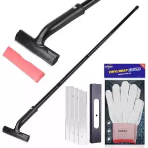 EHDIS 조절식 면도날 스크레이퍼 15인치-58인치 길이 손잡이 6인치 도구 페인트 코르크 제거 타일 바닥 벽