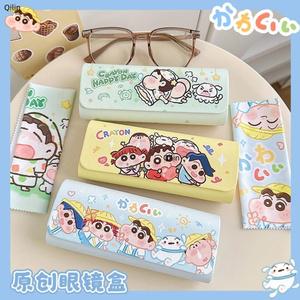 짱구는 못말려 짱구 안경 케이스 안경집 파우치 선글라스 보관 수납 안경천 안경닦이 세트