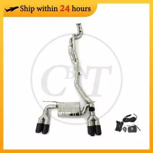 CBNT 밸브 배기 시스템 BMW M2 컴피티션 F87 M2c S55 3.0T 하이 퀄리티 SS304 캣백 머플러