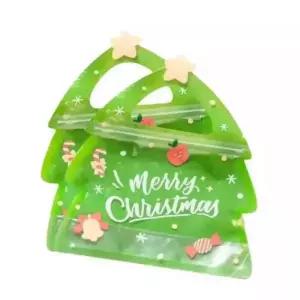 어린이집선물 크리스마스 트리 지퍼팩 구디백 10매