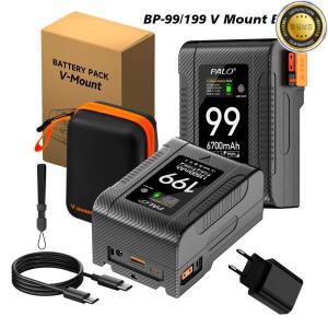 PALO 100% 카메라 캠코더 대형 LED 조명 모니터 맥북 및 스마트폰용  배터리 99Wh V-Mount V-Lock