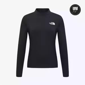(국내매장판) 노스페이스 아이스 페이스 터틀넥 긴팔 티셔츠 NT7XR00ABLK