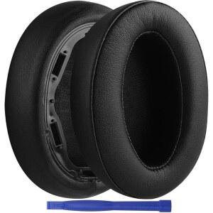 WH-H910N 이어패드, 대체 단백질 가죽 이어패드 메모리 폼 이어 쿠션 수리 부품 - 소니 WH910N WH910N 헤드폰 - 블랙