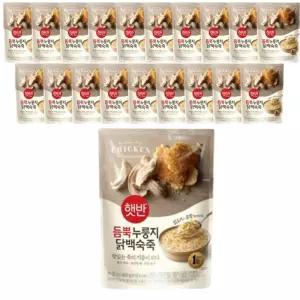CJ 햇반 듬뿍 누룽지닭백숙죽 420g, 20개