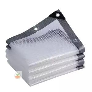 반투명 타포린 차양 차양막 방수포 천막 대형 도톰하게 펀칭 덮개 그늘막 발송