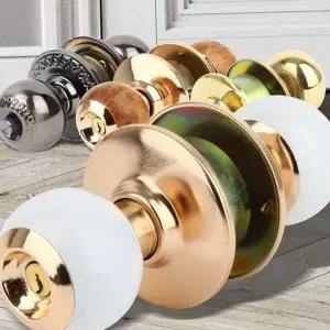 욕실문 문고리 교체 방문 원형 손잡이 황동 레버 골드문손잡이