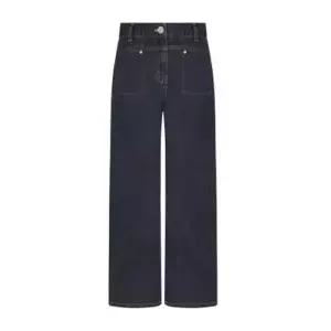 [롯데백화점]크로커다일레이디 와이드핏 데님 팬츠 CLEFDP101