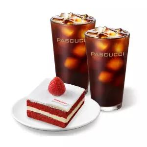 [파스쿠찌] 아메리카노(R) 2잔 + 카사타 티라미수 딸기(조각)