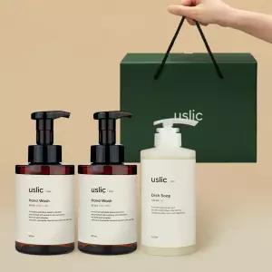 어슬릭 핸드워시+주방세제 돌 답례품 선물세트 500ml