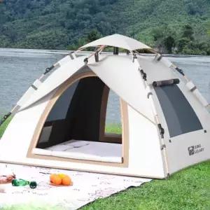 원터치 자동 이중 캠핑텐트 2인용 차박 야외 방수 텐트