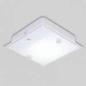 사각 LED 현관 센서등 뉴실크 6.5K KC 12W 주광 국산