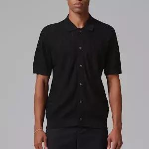 [나이키] 조던 스포츠 골프 니트 버튼업 남성 기능성 블랙 II7267-010 AS 가능한 국내매장