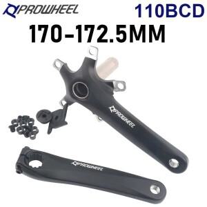 호환 Prowheel 도로 자전거 크랭크 암 Hollow Tech 110 130BCD 체인링 172.5 170mm 스프로킷 속도