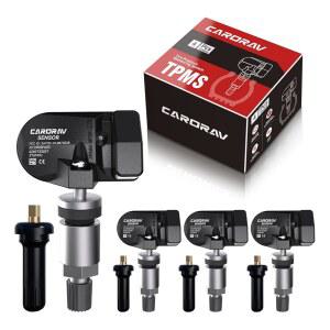 TPMS 센서 토요타, 토요타 캠리 라브4 하이랜더 타코마 코롤라에 적합한 315MHz 타이어 공기압 모니터링 시스템 센서, 렉서스 LS LX, 42607-33021 PMV-107J 4팩 교체 - 가능한 밸브 스템 4개