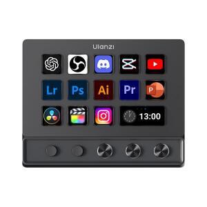 울란지 D200X 올인원 크리에이티브 데크 컨트롤 허브 (비디오 사진 후처리 콘솔 에코시스템 스마트 조명)