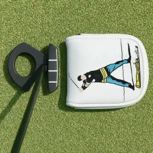 골프 망치 퍼터 커버 DF3 센터 샤프트 헤드 자석 합성 가죽 클럽 보호 케이스