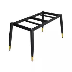 철제 테이블 하단 원형 미니 프레임 지지대 다리 사각 검정