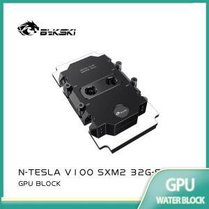 Bykski GPU 워터 블록은 Nvidia Tesla V100 SXM2 비디오 카드/풀 커버/올 메탈 구리 라디에이터 N-TESLA-V1