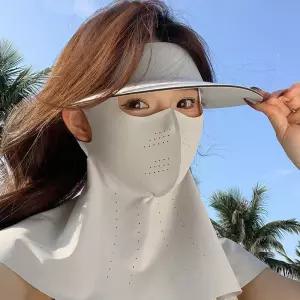 썸머 통기성 자외선 여름 햇빛가리개 로즈니 올인원 쿨링 썬캡 멀티 마스크