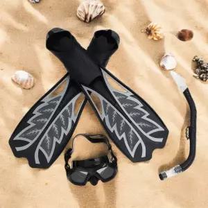 언더워터 오리발 스노클링 세트(250-260mm) (블랙)