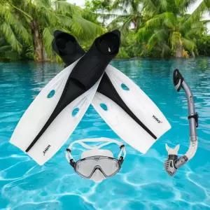 씨파크 오리발 스노클링세트(255-265mm) (블랙)