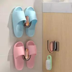 접착식 슬리퍼 실내화 욕실화 거치대 벽걸이 소품걸이 실내화거치대