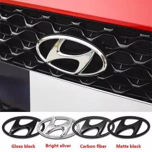 자동차휠캡 현대 자동차 ABS 로고 스티커 1개 투싼 싼타페 쏘나타 엘란트라 아반떼 엑센트 ix35 ix25 i30 i