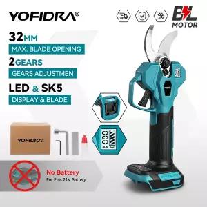 충전식 전동 함석가위 요피드라 32MM 브러시리스 전지가위 관목 나무 절단 전정 파워툴 마키타 배터리 핀용